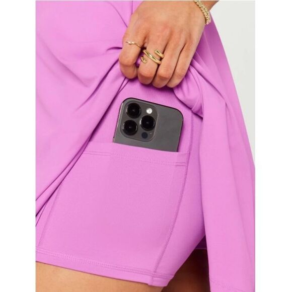 Fabletics Boost Performance Dress, Electric Orchid Pink, Size L - Picture 4 of 4